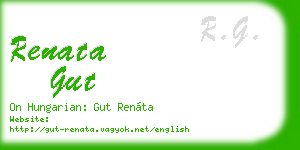 renata gut business card